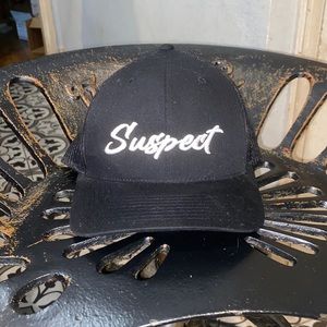 Mens mesh SnapBack hat. Suspect raised embroidery